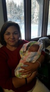 Terry Arnold with latest grandchild. 